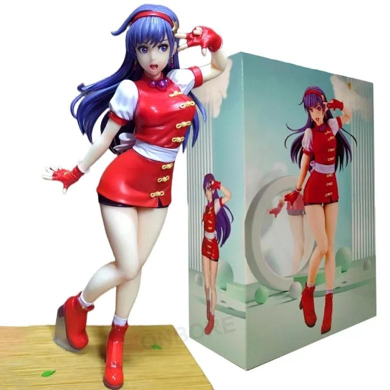 21cm the king of fighters athena asamiya anime girl figure the king of fighters '98 iori yagami acti