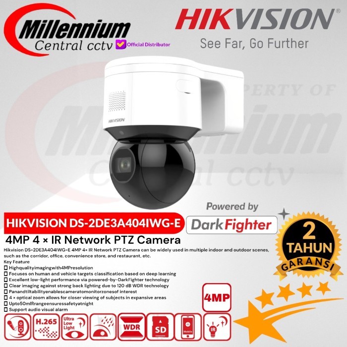 DS-2DE3A404IWG-E - HIKVISION PTZ 4MP IR Network PTZ Camera