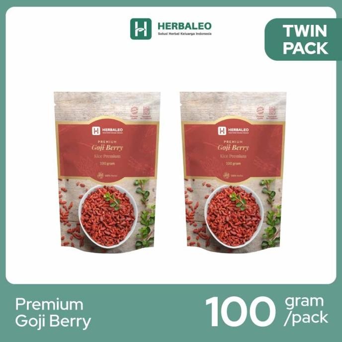 

Twinpack- Herbaleo Premium Goji Berry 100 gram ( Kice Premium ) PS