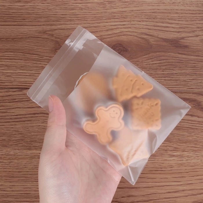 

Plastik Cookie Transparant Doff/Kemasan Kue Permen Aksesoris Donut