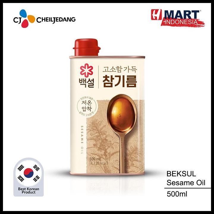 

Cj Beksul Sesame Oil - Minyak Wijen Dengan 100% Wijen Asli Korea 500Ml