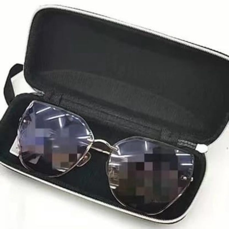 [SDW] pekanbaru/Tempat Kacamata Aksesoris Varian Warna Hitam Ungu Pink Biru Pria Wanita Glasses Box 