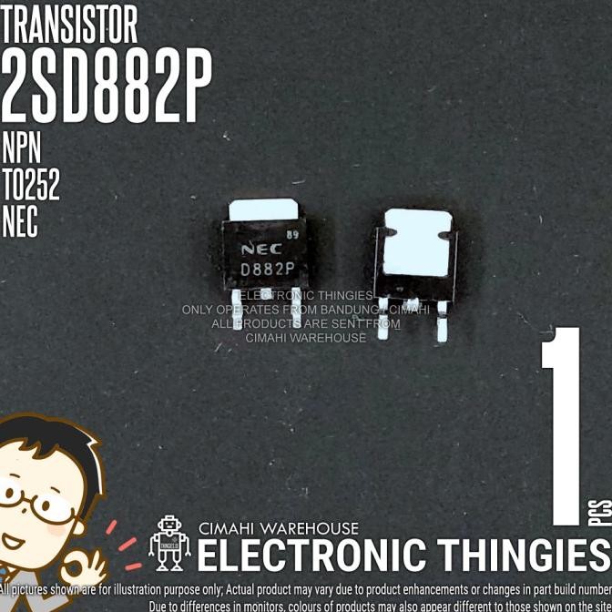 Diskon (5) 2SD882P TO252 NEC TRANSISTOR 2SD882 D882 thingie43 Kualitas Baik