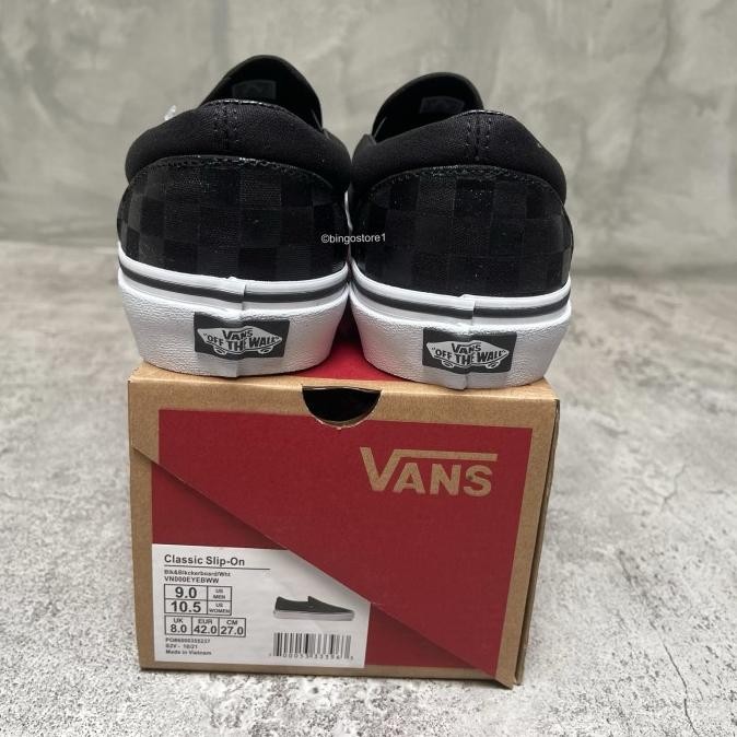 Vans Slip On Checkerboard Original Black/Black - Slip On Checkerboard