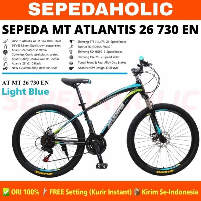 Sepeda Gunung MTB Atlantis Ukuran 24 26 27.5 Inch