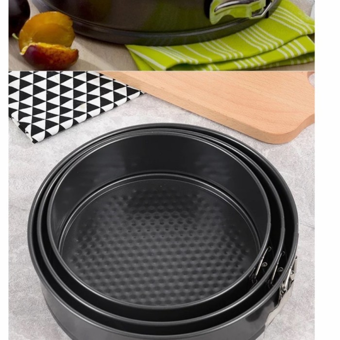 

Springform Pan set 3pcs / Loyang Bongkar Pasang Anti Lengket