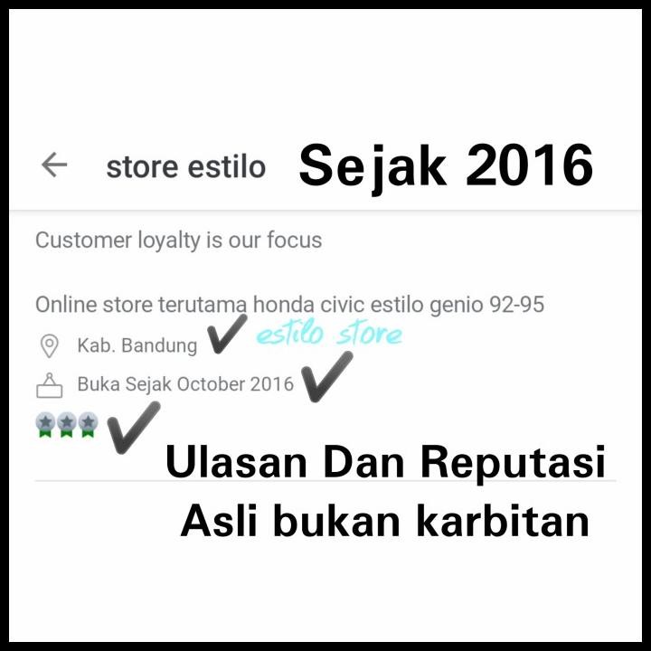 DISKON KLIP TRIM INTERIOR SAMPING BELAKANG HONDA ESTILO GENIO CIVIC SR3 EG6