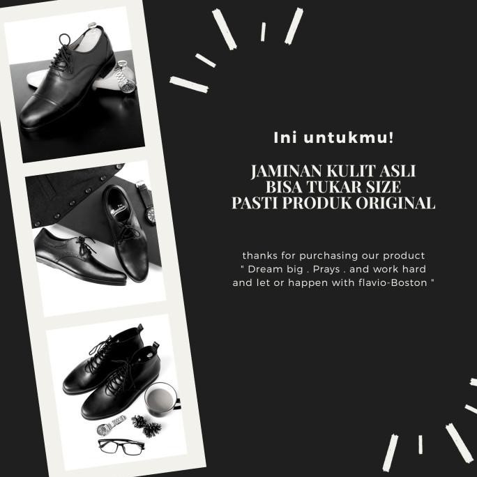 Sepatu boot kulit sepatu pria sepatu casual sepatu kerja style : Bally