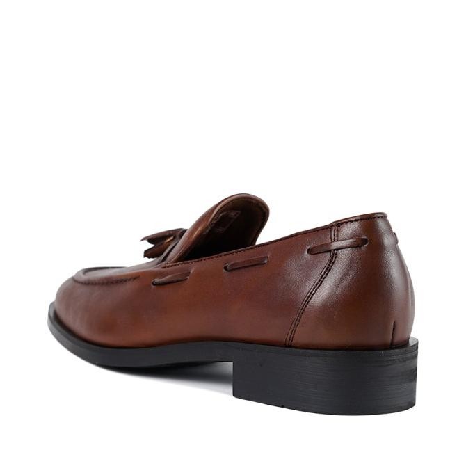 Prabu - Sepatu Kulit Slip On Pria Cala 2.0 Brushed Brown