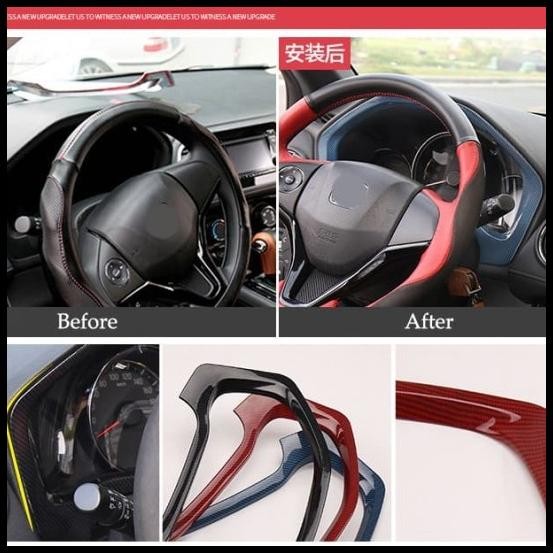 TERMURAH CARBON FIBER PANEL COVER SPEEDOMETER FOR HONDA HR-V HRV 2014 - 2017 