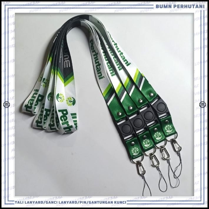 

TERMURAH TALI LANYARD GANTUNGAN ID CARD/HP/KUNCI/DLL.. PERHUTANI !!!!!