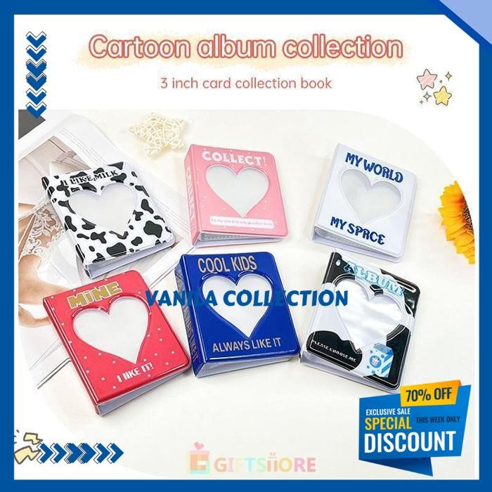 ALBUM FOTO BUKU PENYIMPANAN FOTO MINI ALBUM MINI BERONGGA HATI GAYA INS PHOTO ALBUM CARD MINI COLLEC