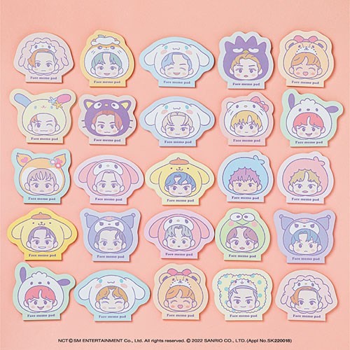 

[ONHAND] NCT x SANRIO Face Memo Pad (50p), TEN by TEN OFFICIAL MD, Nct, NCT127, NCT Dream |3K5WKX8X|