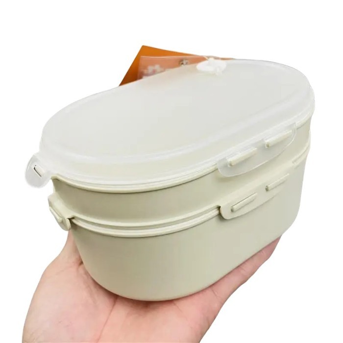 TERBARU - A992 - Kotak Bekal Makan Siang Premium Lunch Box Set 2 Susun BPA Free