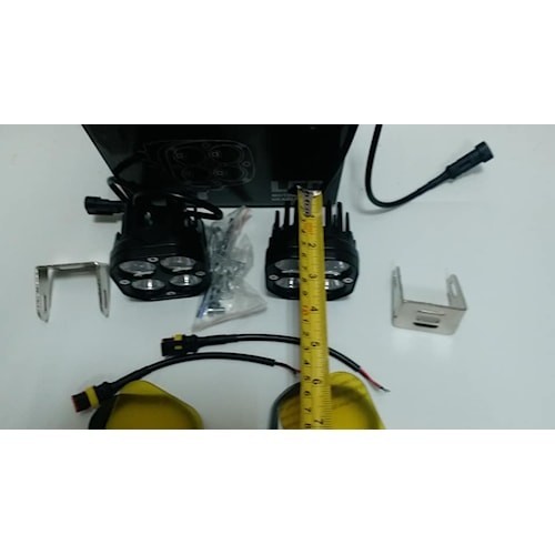 Murah Lampu Tembak Sorot Mobil Truk Truck 4 Mata Led 12/24 Volt Mika Kuning