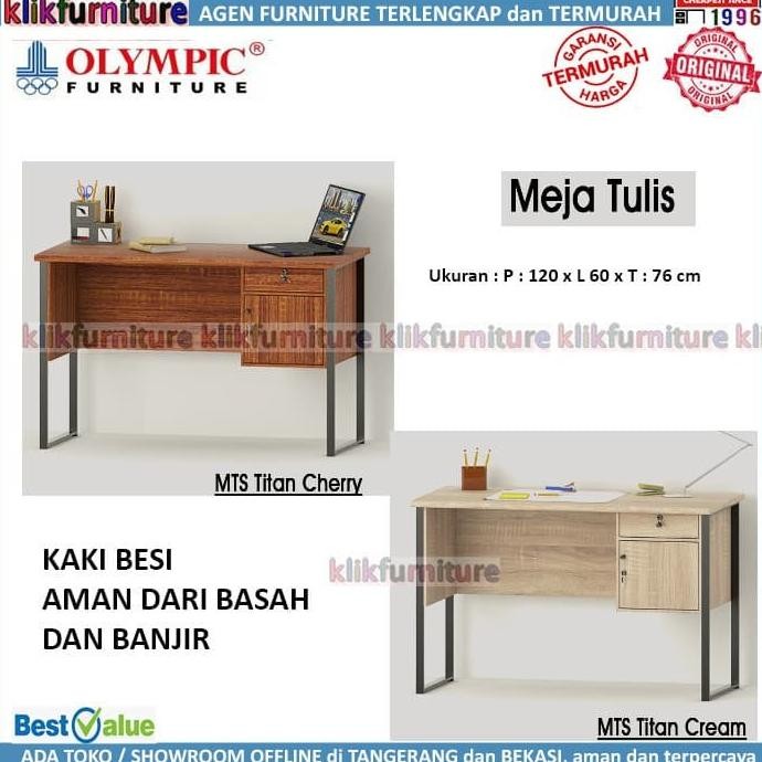 Meja Tulis Meja Kantor Kaki Besi MTS TITAN Olympic