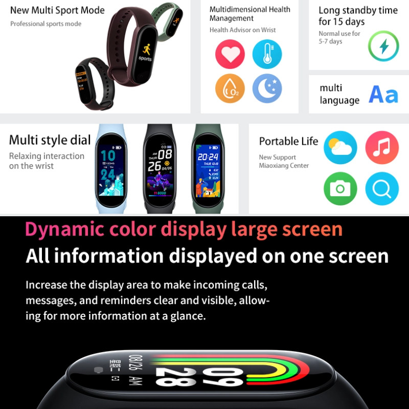 [NEW PRODUCT] 100%ORIGINAL SAMSUNG SMARTWATCH M8 SMART BAND 8 SERIES JAM TANGAN WANITA DAN PRIA