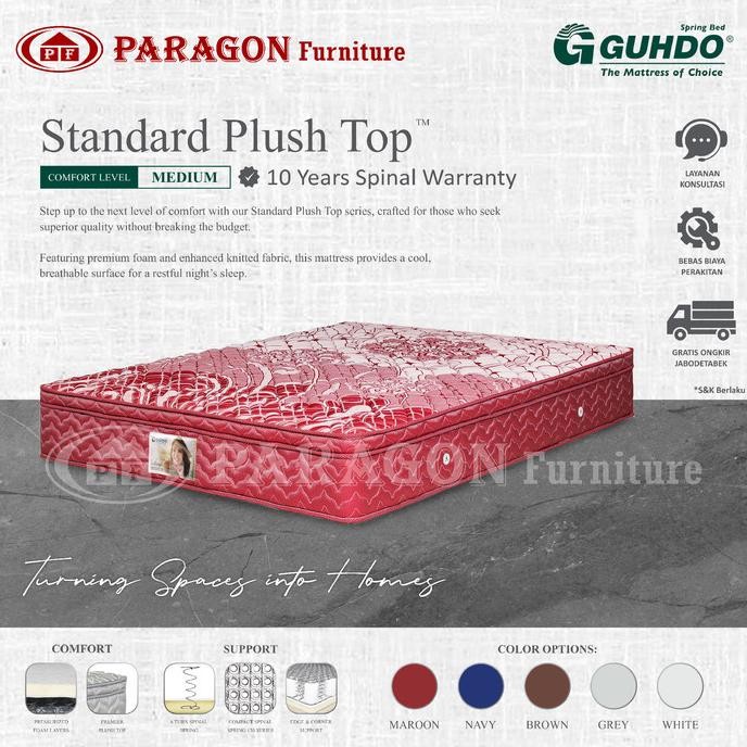 Kasur Standar plush top 160x200 cm - Guhdo Spring bed