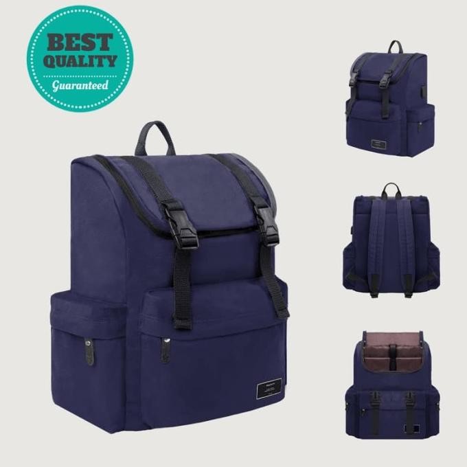 ESGOTADO MOCHILO SETIMO NAVY | Tas Kuliah Waterproof Kecil Pria Wanita