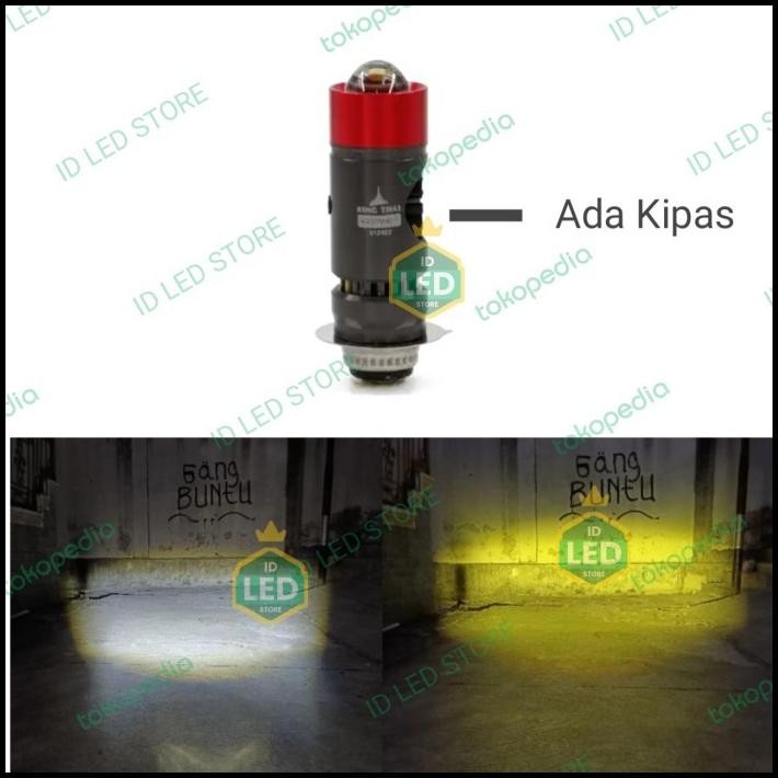 BEST DEAL LAMPU LED UTAMA H6 LASER KIPAS AC DC PUTIH KUNING 
