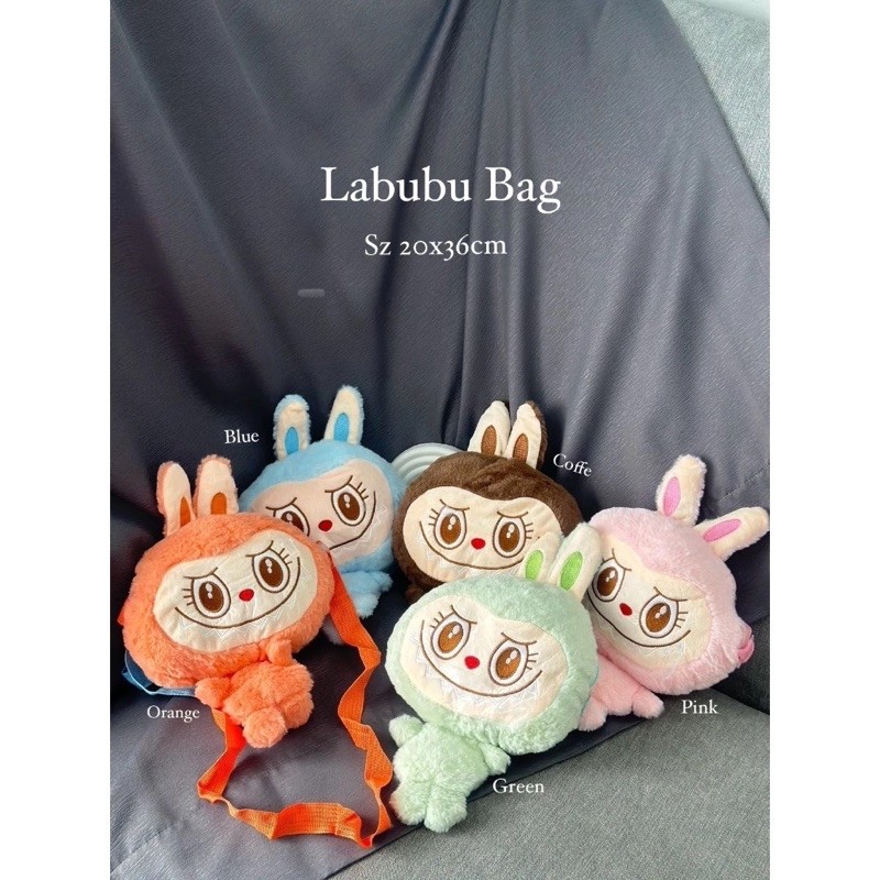 OTG Tas Wanita Selempang Boneka Labubu Full Body New Arrival