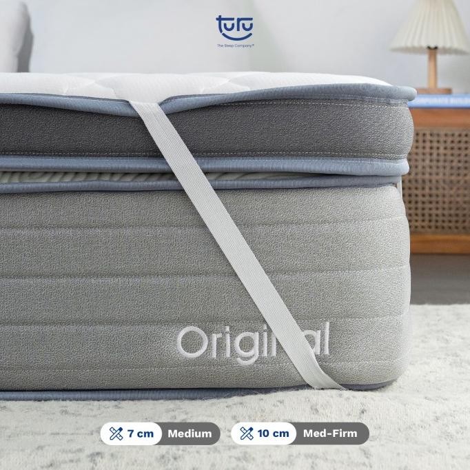 Mattress Topper TURU Skye, Pelapis Penambah Tinggi Kasur, Empuk