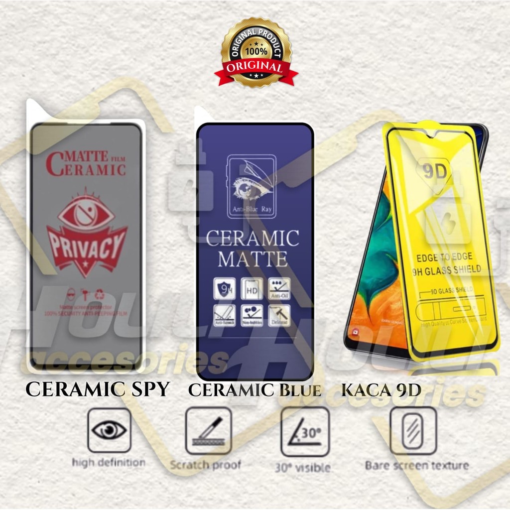 REALME 5 pro  Anti Gores Layar Ceramic ANTI PECAH Matte Anti Blue ANTI INTIP TG PRIVASI TG BENING Te