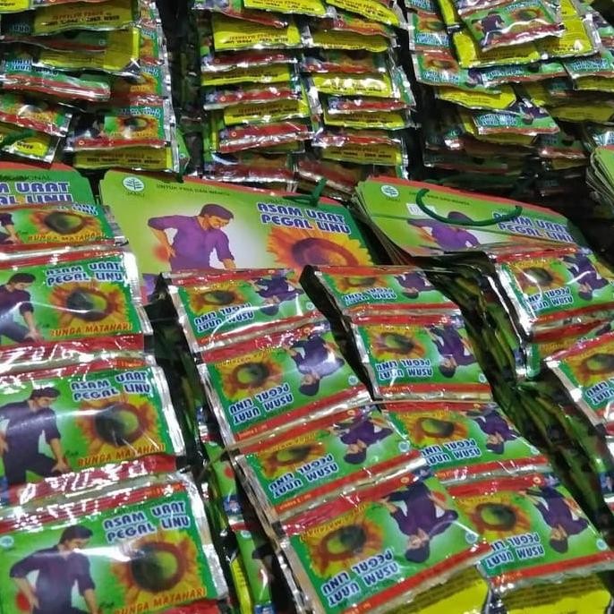 

Terlaris Jamu Asam Urat Pegal Linu Cap Bunga Matahari 20 Sachet @ 2 Kapsul Terlaris