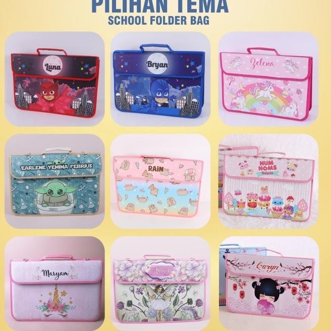 

BEST TAS FOLDER DOKUMEN ANAK (PO SATUAN ) SCHOOL FOLDER BAG - DESIGN 1