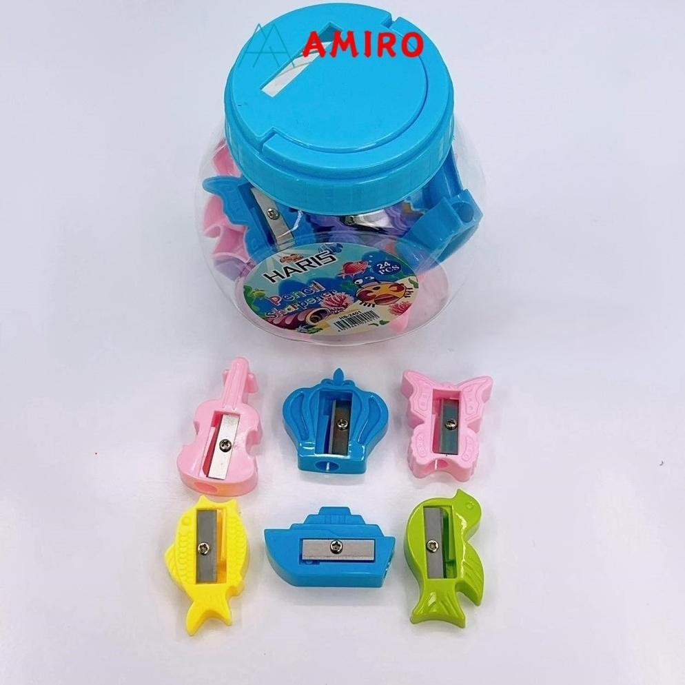 

Terlaris (24Pcs)Serutan Toples Mix / Rautan Toples/ Penyerut / Sharpener Kecil Campur Random Terlaris