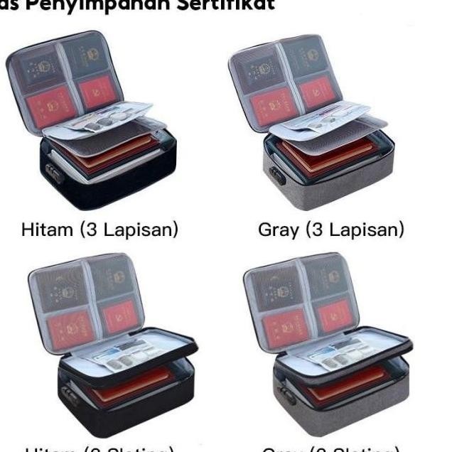

ORIGINAL!! TAS DOKUMEN ANTI AIR PASSWORD TRAVEL BAG TAS PENYIMPANAN DOKUMEN FILE