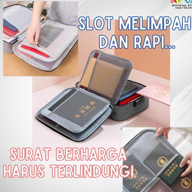 

TAS BINDER PENYIMPAN DOKUMEN ORGANIZER BAG DENGAN PASSWORD & ANTI AIR