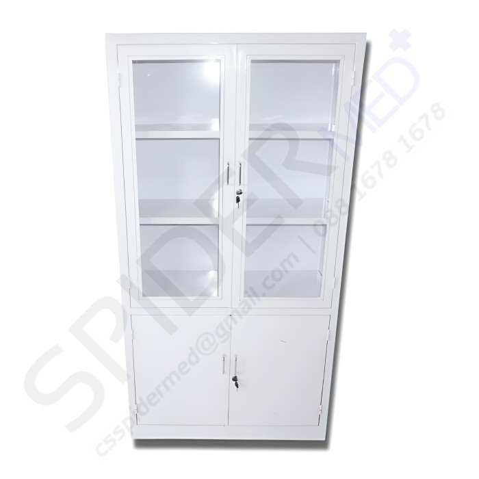 LEMARI OBAT 2 PINTU STAINLESS STEEL / LEMARI OBAT STAINLESS 2 PINTU