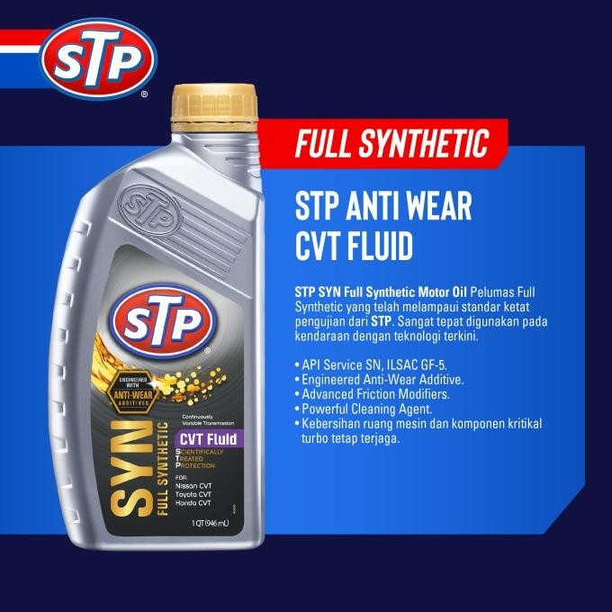 Stp Full Synthetic Cvt Fluid Oli Transmisi Matic Mobil Diskon