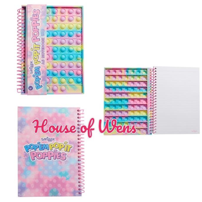 

Smiggle Popem Popit Poppiess A5 Notebook Original Promo