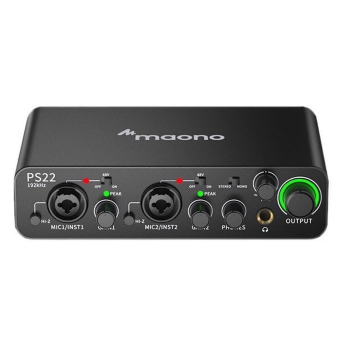 Terbaru Maono Ps22 - Professional Usb Audio Interface