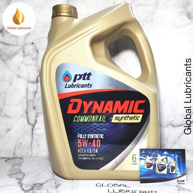 PTT Dynamic Commonrail Synthetic 5W-40 5W 40 6 Liter (Oli Diesel)