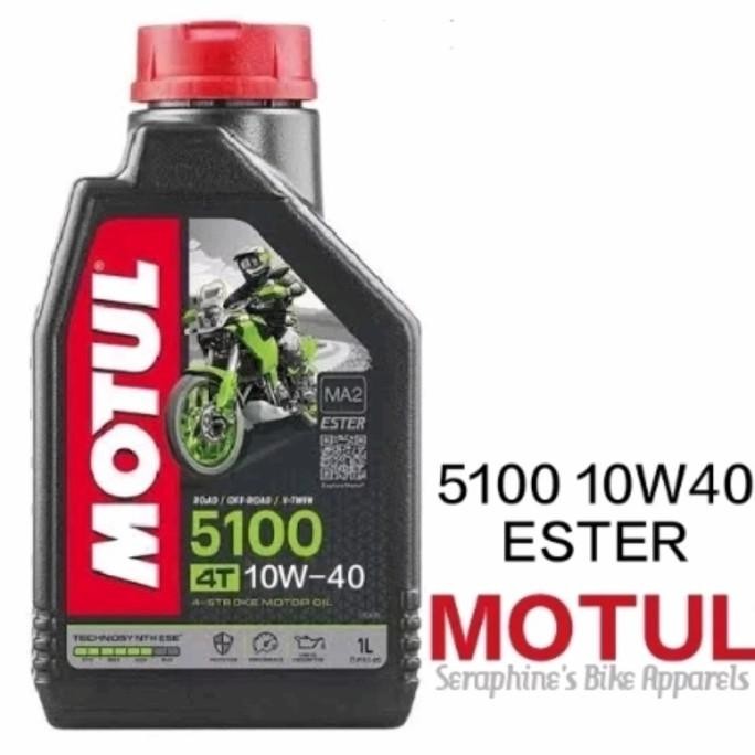 PAKET MOTUL 5100 10W40 +FILTER OLI DENSO NINJA 250FI Z250FI VERSYS ER6