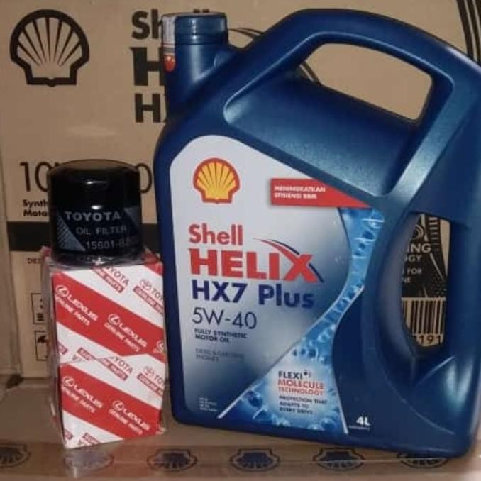 paket ganti oli shell hx 7 plus