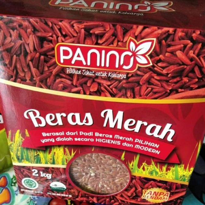 

beras merah organik 2kg panino MRS04