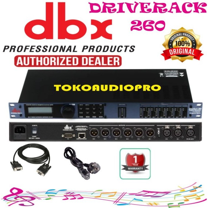 Produk Ready DLMS DBX Driverack 260 Digital Speaker Management Original DLMS