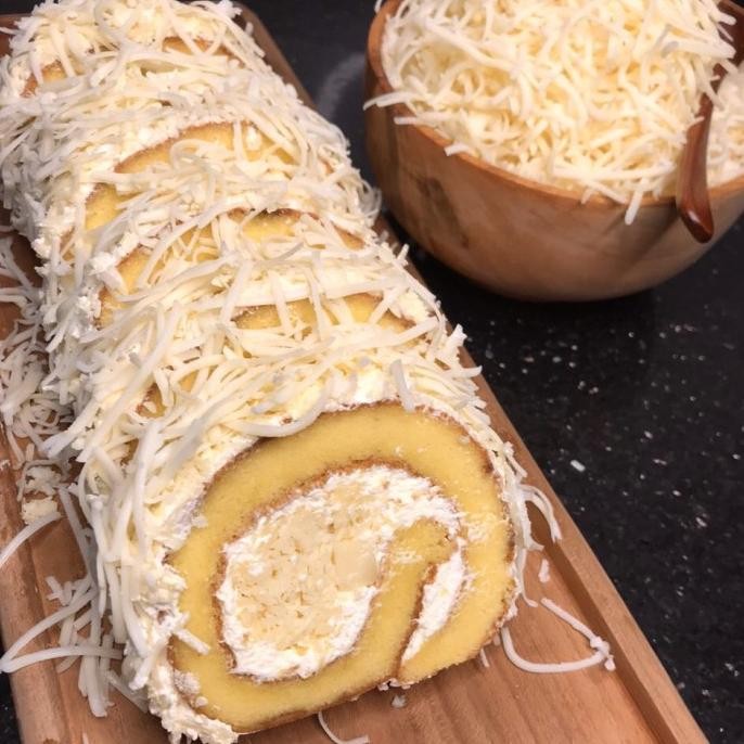 

PROMO Bolu Gulung Medan Rasa Keju Topping Keju ( Pendek ) When Cake