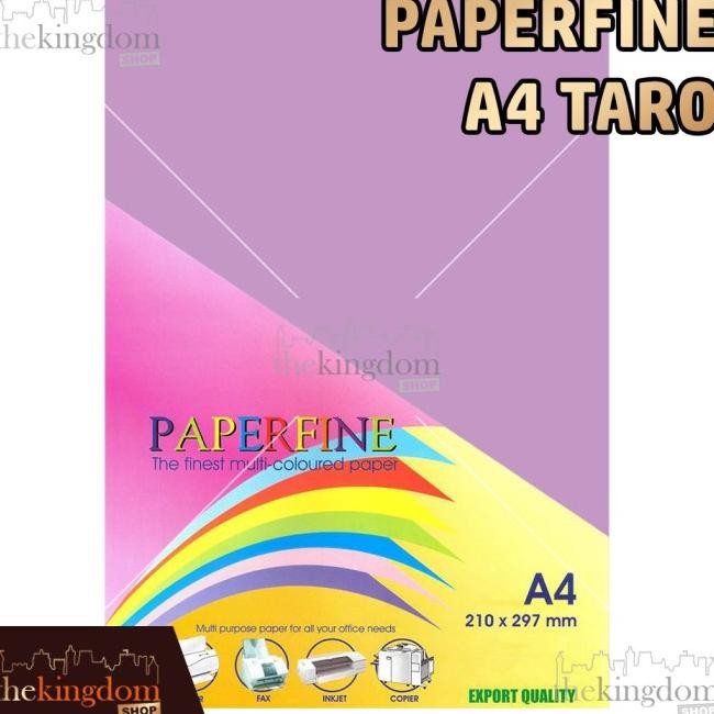 

Paperfine Kertas Hvs Warna A4 Taro Violet Ungu Purple / Isi 500 Lembar Promo