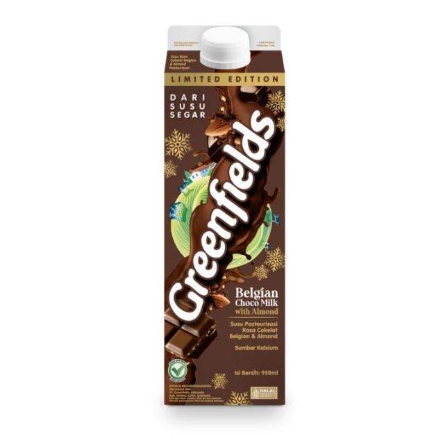 

S20572 GREENFIELDS BELGIAN CHOCO MILK FRESH MILK 950ML KOTAK MAJU BERSAMA