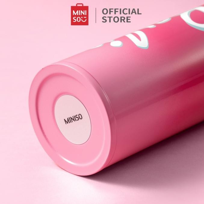 Miniso X Barbie Collection Botol Cangkir Termos Botol Terisolasi Dengan Tutup Flip-Lift Baja Tahan K