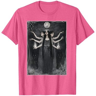 Kaos Estetika Cottagecore Vintage Penyihir Manusia Serigala Bulan |5N1hOyKe|