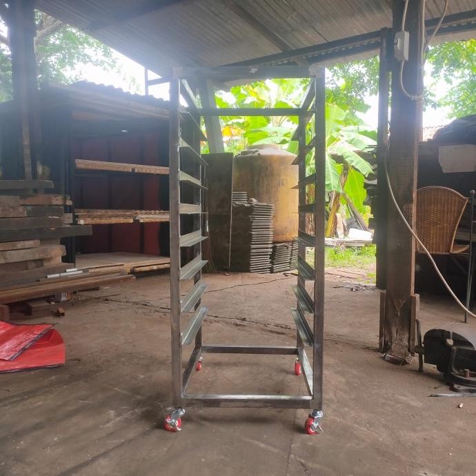 custom order trolley roti / rak roti / food trolley / bakery display GT