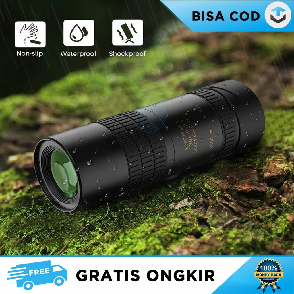 TELESKOP HP ANTI GETAR MONOCULAR SUPER ZOOM 300x JARAK JAUH WATERPROOF