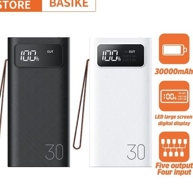 Basike Powerbank Fast Charging 30000Mah With Kabel Phone Holder