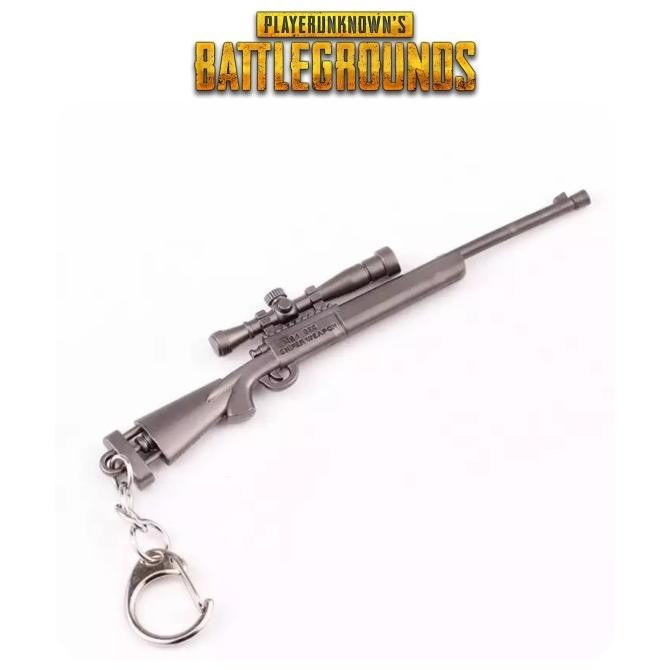 Keychain / Gantungan Kunci Games PUBG Sniper Riffle - M24 (Silver)